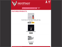 Tablet Screenshot of hotfoot.com